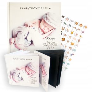 Album księga pamiątkowa dziecka chrzest urodziny prezent pamiątka 96 stron