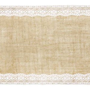 Bieżnik JUTOWY juta siatka eko VINTAGE 28cm mata