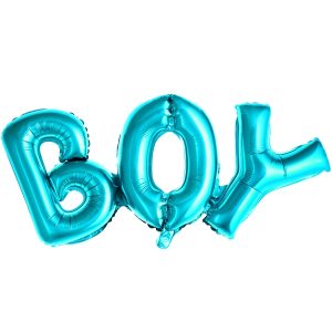Balon foliowy BOY błekitny urodziny roczek chrzest