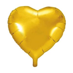 Balon foliowy foliowe SERCE serca ZŁOTE gold