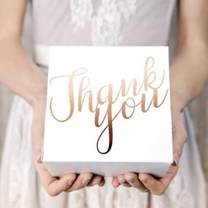 Pudełka na ciasto tekturowe pudełko różowe Złoto 10szt