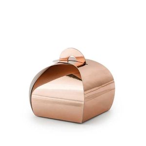 Pudełka dla gości prezenciki podziękowania RÓŻOWE ZŁOTO