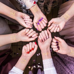 Tatuaż zmywalny jednorazowy na Panieński Team Bride