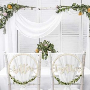 Koło drewniane ZAWIESZKA okrągła Better Together tło 38cm