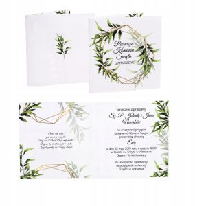 ZAPROSZENIE zaproszenia na Komunię KOMUNIJNE 5szt