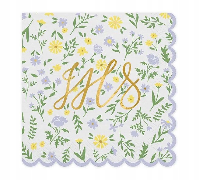 Serwetki KOMUNIA Święta serwety 20szt chusteczki