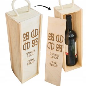 SKRZYNKA na alkohol GADŻET REKLAMOWY prezent firmowy z GRAWEREM TWOJE LOGO