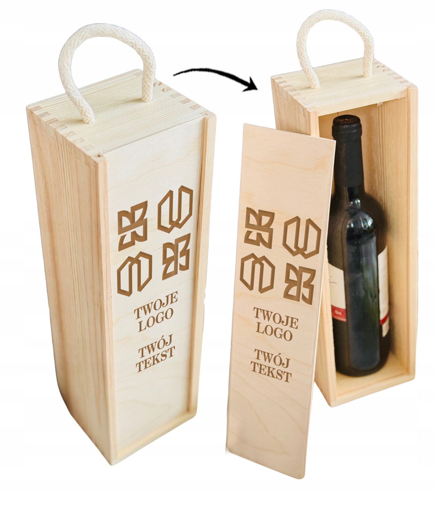 SKRZYNKA na alkohol GADŻET REKLAMOWY prezent firmowy z GRAWEREM TWOJE LOGO