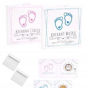Prośba dla chrzestnych od dziecka ZDRAPKA 2 szt