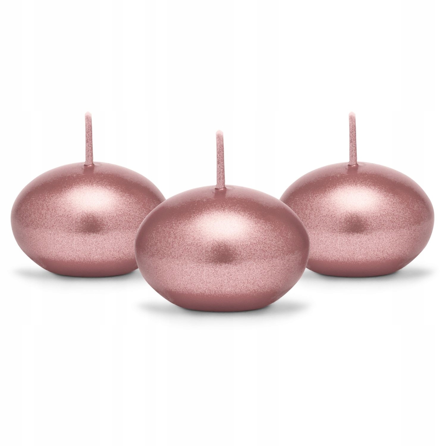 Świece pływające różowe złoto PartyDeco 50 szt