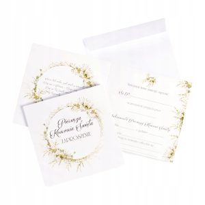 ZAPROSZENIE zaproszenia na Komunię KOMUNIJNE 5szt