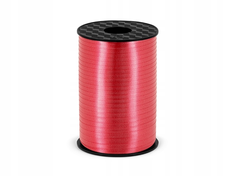 Tasiemka wstążka plastikowa 225m 5mm taśma CZERWON