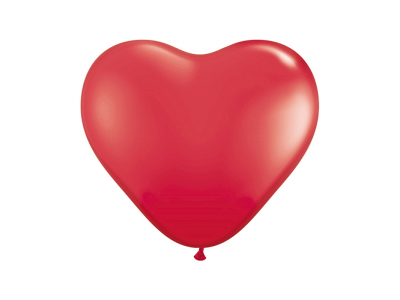 Balony serca 10" czerwone 100 sztuk rainbow 23 cm SERCE walentynki miłość