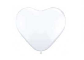 Balony w kształcie serca BIAŁE
