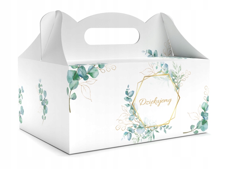 Pudełko na ciasto weselne biały 1szt