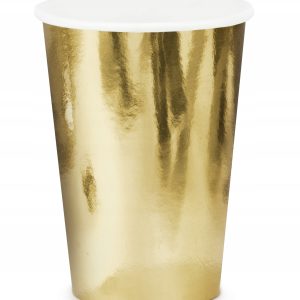 Kubeczki kubek Partydeco złote 6 sztuk 220 ml