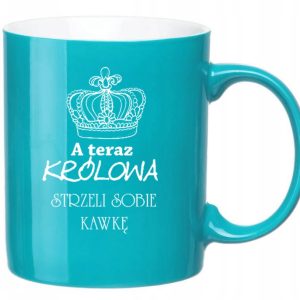 Kubek z grawerem nadrukiem TURKUS z logo