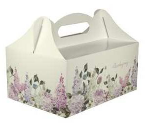 Pudełko na ciasto weselne pudełka tekturowe WZÓR LILIA