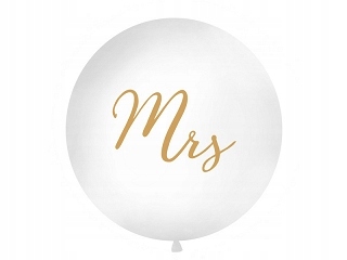 Balony metrowy Mrs złoty 100cm mega SESJI baloniki