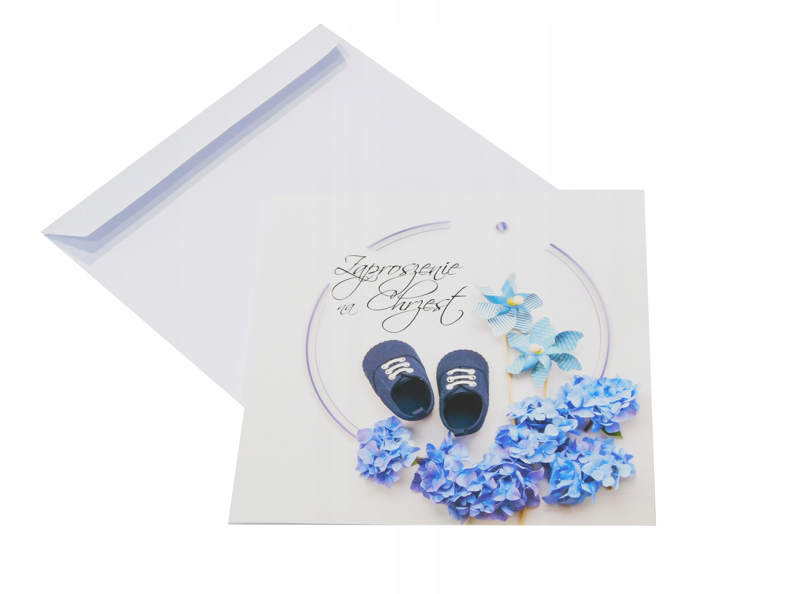 Zaproszenia na Chrzest Święty Chrzciny 5szt BUCIKI