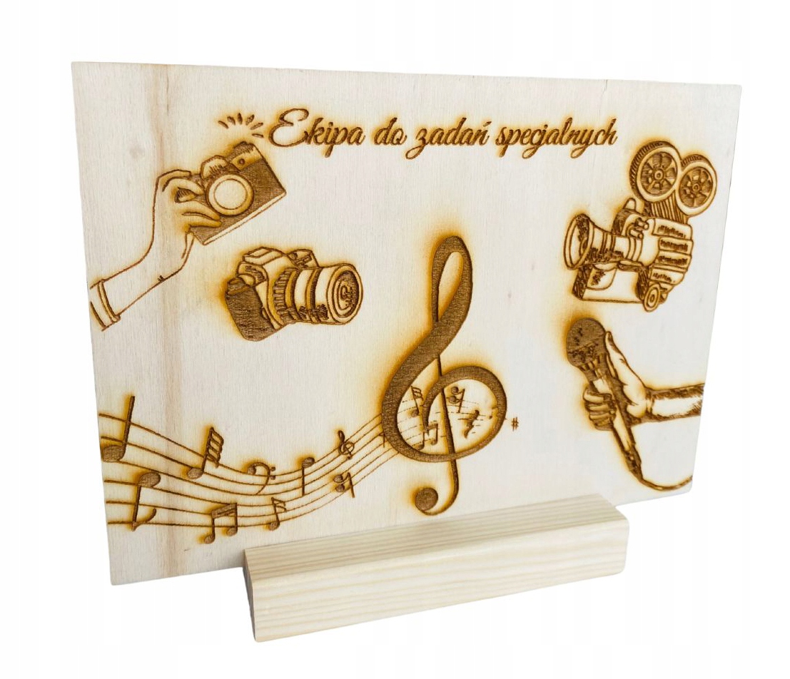 Tabliczka drewniana Ekipa do zadań specjalnych na Stół Wesele Dekoracja