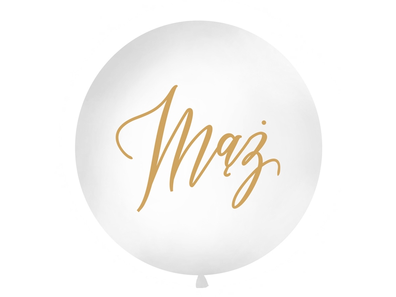 Balony metrowy MĄŻ złoty 100 cm mega SESJI BALONIK