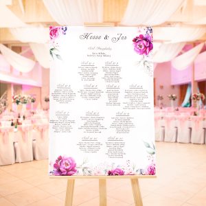 Duży Plan stołów rozmieszczenie gości 50 x 70 cm - 50 projektów do wyboru