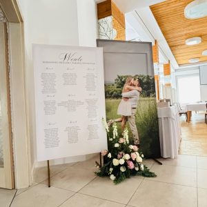 Zdjęcie w dużym formacie na wesele tablica XXL na salę do zdjęć