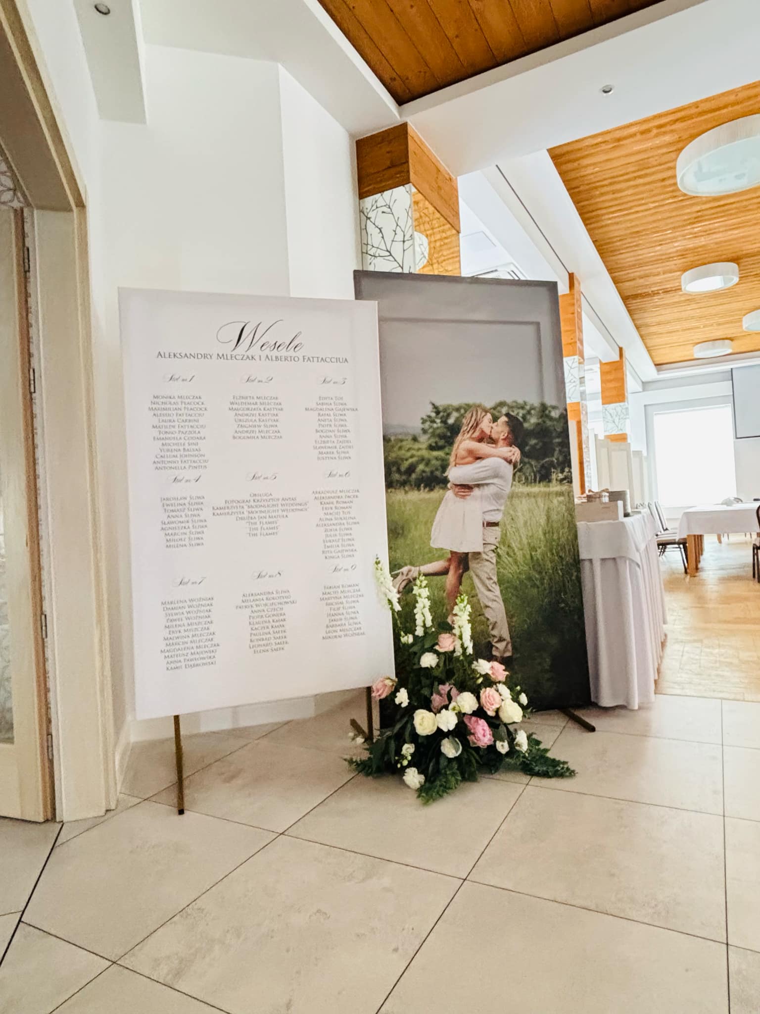 Zdjęcie w dużym formacie na wesele tablica XXL na salę do zdjęć