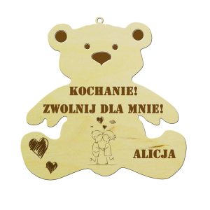 Misiu z grawerunkiem Kochanie zwolnij