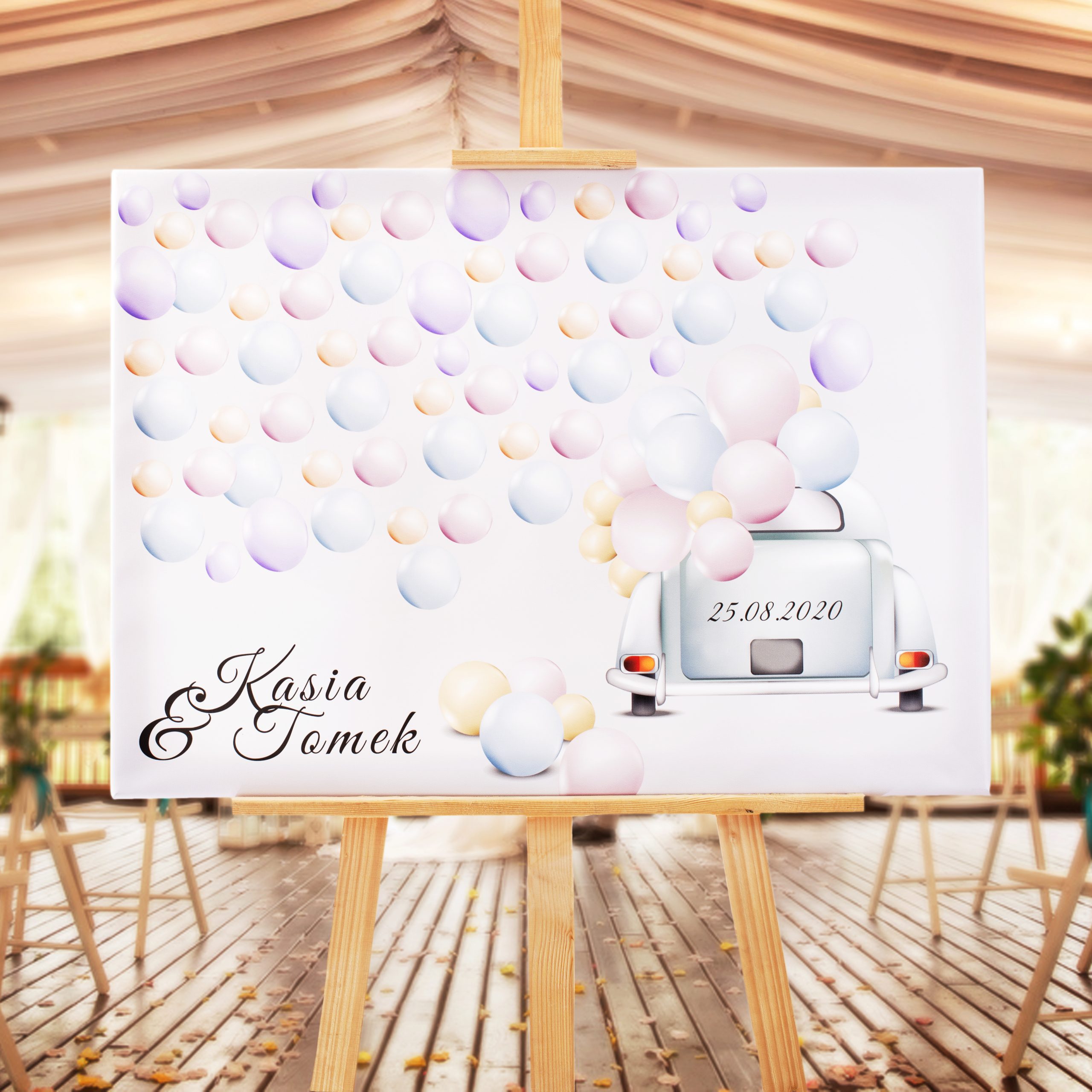 Drzewo plakat księga gości na płótnie nadruk WZORY