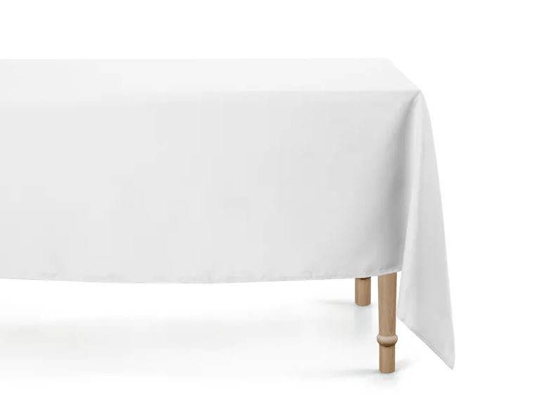 Obrus biały, 140 x 170cm gładki, matowy