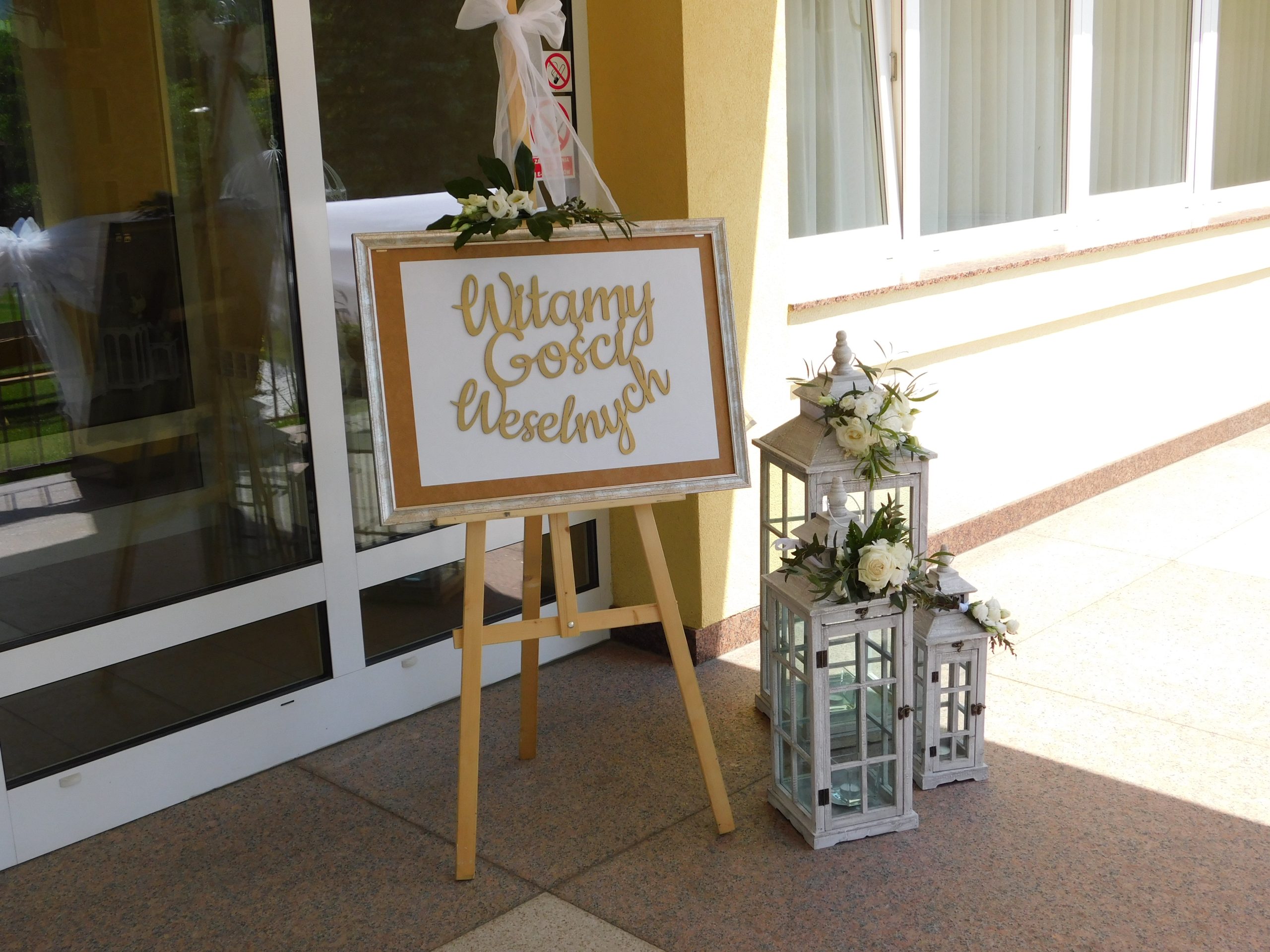 Komplet 3 szarych lampionów dekoracyjnych